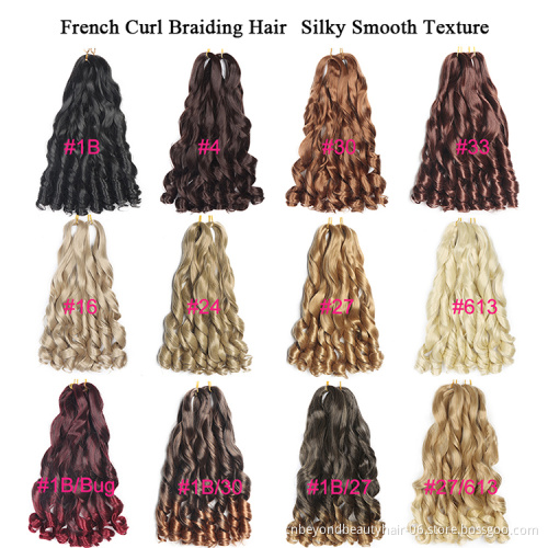 synthetic Spiral Curls braiding hair extension Curly attachments hair braids Spiral Curl wavy braids Bundle Hairsyles